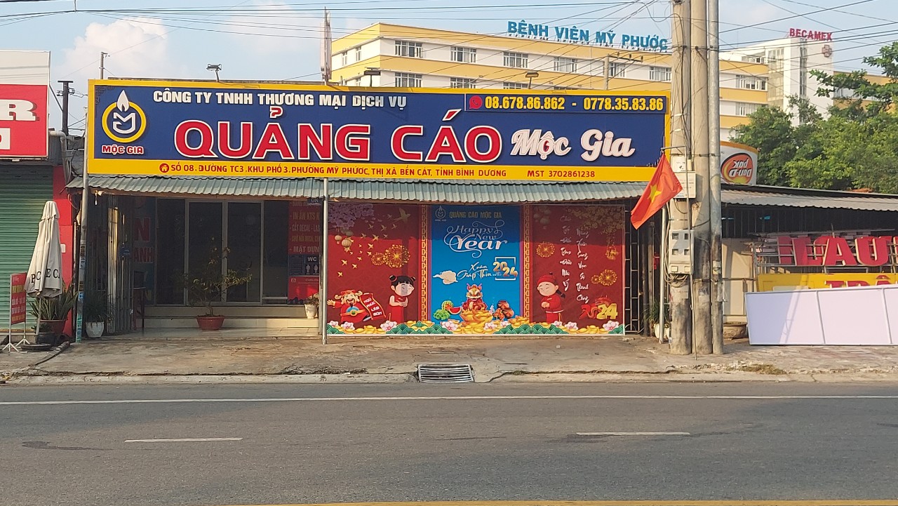 quảng cáo mộc gia