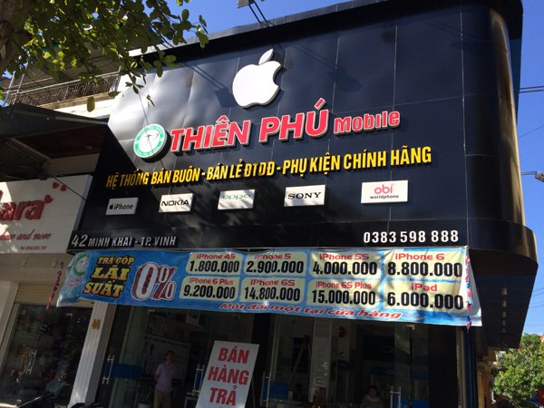 Bảng hiệu phụ kiện điện thoại